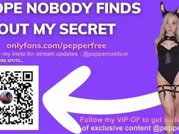 Chaturbate Best live sex cam show of pepperxminthe
