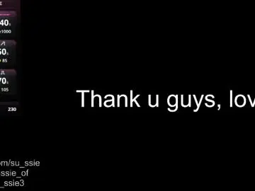 Chaturbate Best live sex cam show of su_ssie