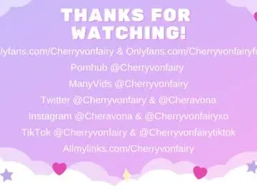 Chaturbate Best live sex cam show of cherryvonfairy