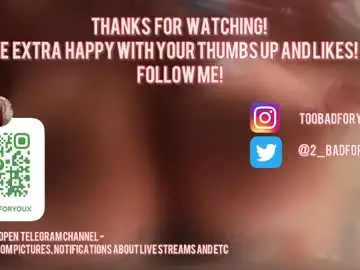 Chaturbate Sex Cam of 2badforyou