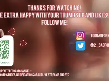 Chaturbate Live Porn of 2badforyou