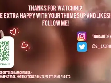 Chaturbate Sex Chat of 2badforyou
