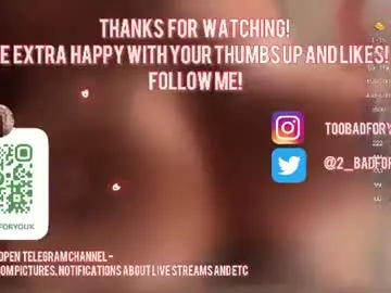 Chaturbate Sex Cam of 2badforyou