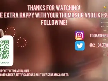 Chaturbate Adult Video Chat of 2badforyou
