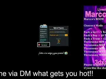Chaturbate Live Porn of marcco3dx