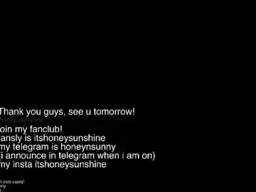 Chaturbate Live Sex Cam of honey_sunshine