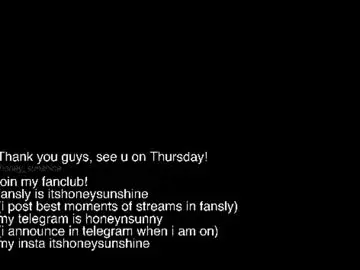 Chaturbate Free Live Porn of honey_sunshine